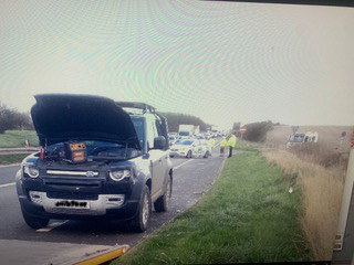 Broken-down vehicle at side of motorway